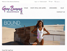 Tablet Screenshot of gonebananasbeachwear.com